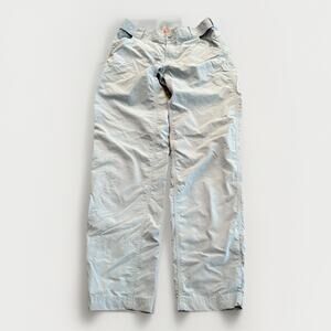 Simms Fishing Products Mens Blue Gray Nylon Ankle Snaps Pants Size S SMALL